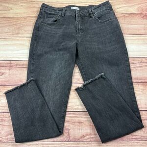 Carve Designs Carson Jeans Women’s Size 10 (32x30) Black Raw Hem Straight Leg